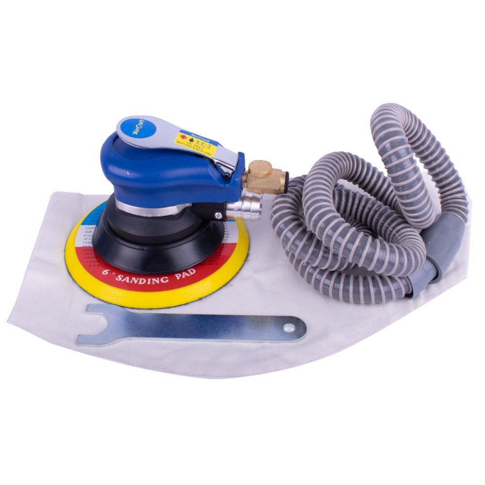 Air Craft Orbital Sander with Dust Extraction & Pad