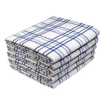 Bunty's Kitchen Towel - Design 2610 - 046x70cms - (05 Pc Pack) - Checks - Victoria Blue