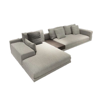Bernard Exclusive L Shaped Couch -Light Grey/Optional - Linen