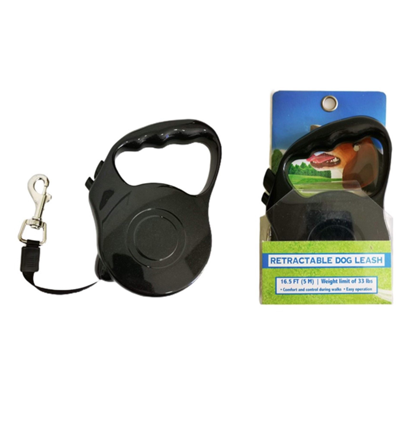 Retractable Dog Leash 5m - 15kg Max (Various Colours)