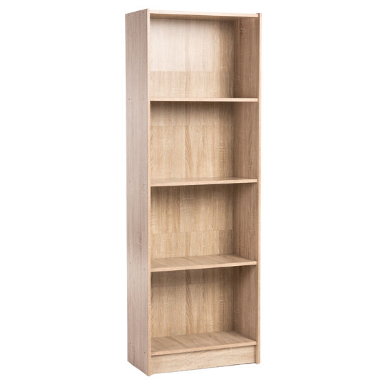 DELTA BOOKCASE BC04 - LIGHT OAK (168cm H)