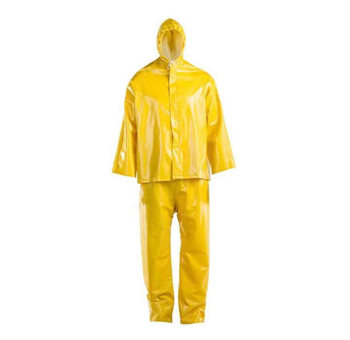 YELLOW PVC HYDRO RAIN SUIT LARGE