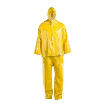 YELLOW PVC HYDRO RAIN SUIT LARGE
