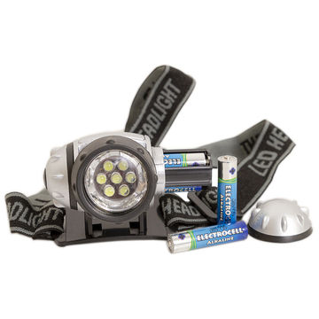 UNITED ELECTRICAL Rubber Torch Headlamp 7 LED