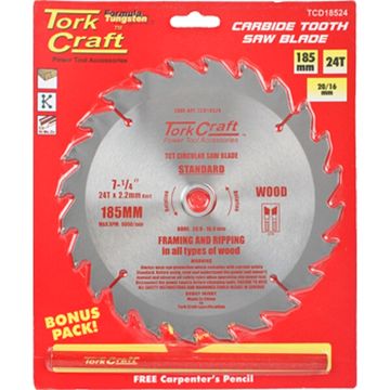 Blade Tct 185 X 24T 20/16 General Purpose Rip