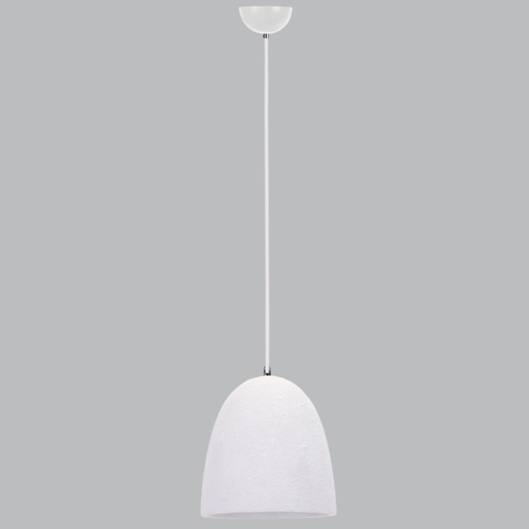 Metal Pendant with Ceramic Shade