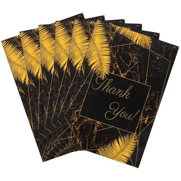 Black and Gold Poly Mailer 25X33cm Gift Courier Clothing Apparel Envelope Bags