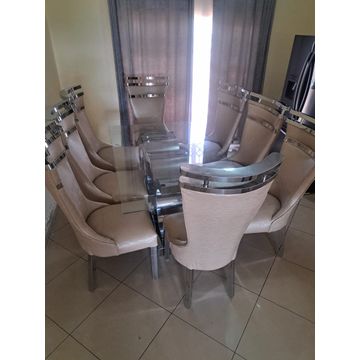8 Seater Stainless Dining Room Set