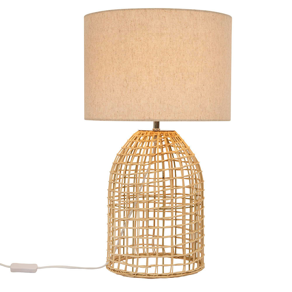 Zanie NAL Table Lamp Nature Woven Rattan