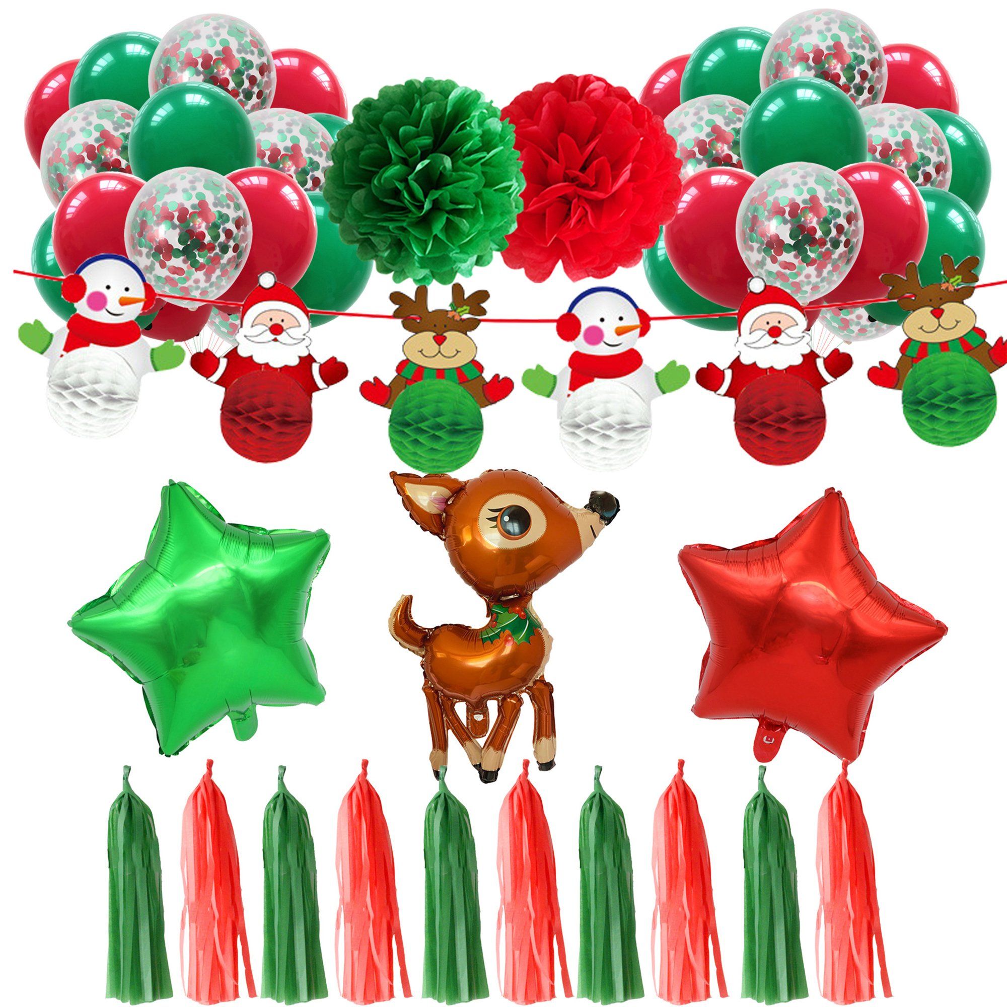 46Pcs Christmas Balloon Party Decoration Pack