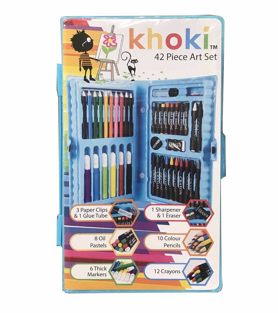 Khoki - 42 Piece - Art & Craft Set - Small - 10 Pack