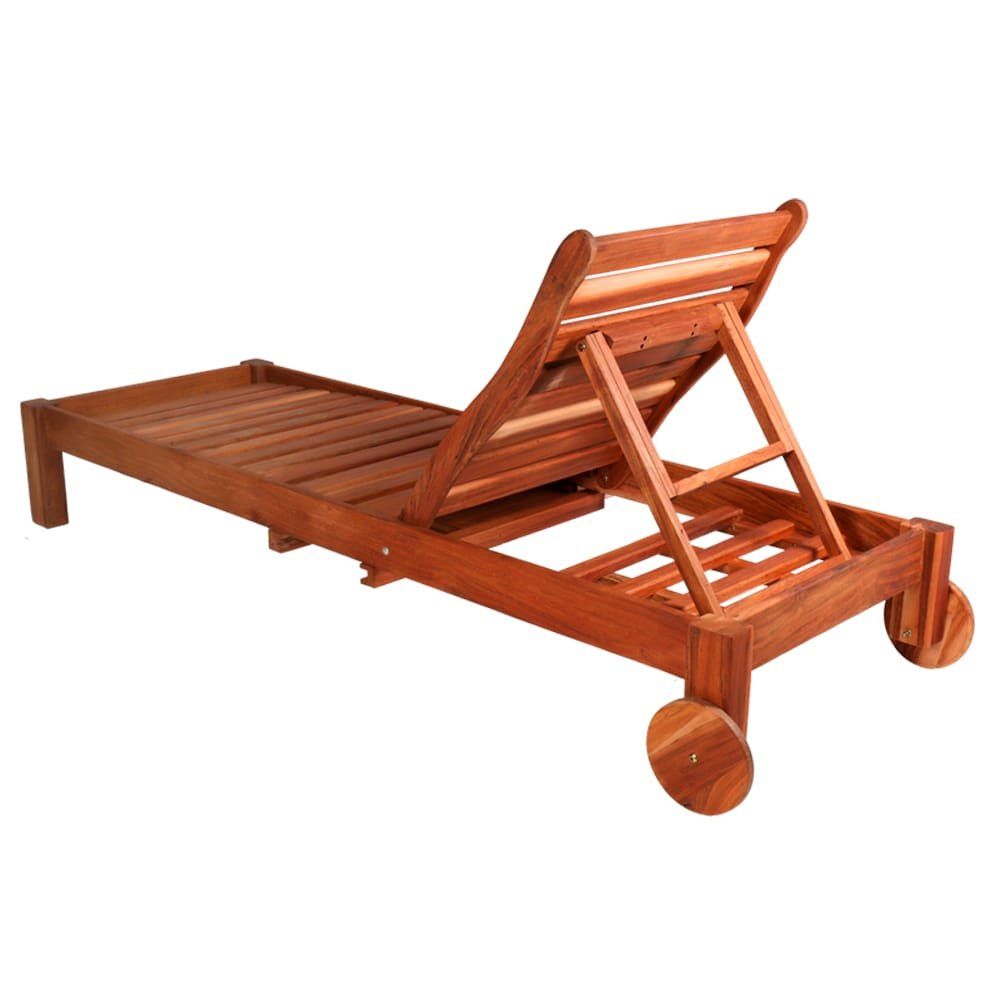 Zambezi Teak Sun Lounger (Universal Charcoal Cushion)