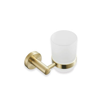 TBG036- Brushed Gold Toothbrush Holder
