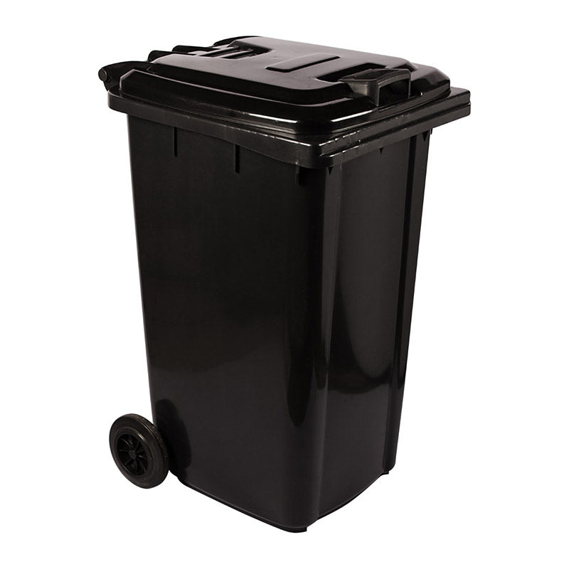 Refuse Wheely Bin Non Sabs Rec Hallo Ax Black 240 L