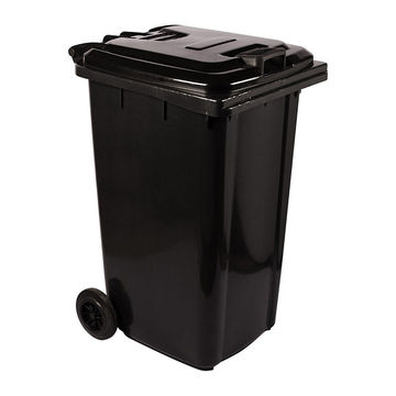 Refuse Wheely Bin Non Sabs Rec Hallo Ax Black 240 L