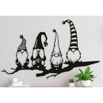 Gnome Metal Wall Art