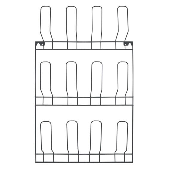 Metal Shoe Rack For 6 Pairs Dark Grey W44xD6xh72cm