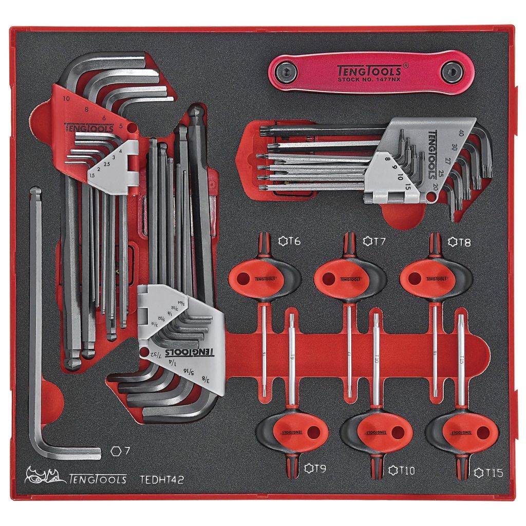 42PC Hex & Tx Wrench Set in EVA