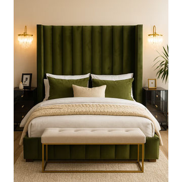 Paris Headboard And Base Queen - 152cm Base & 240cm Headboard