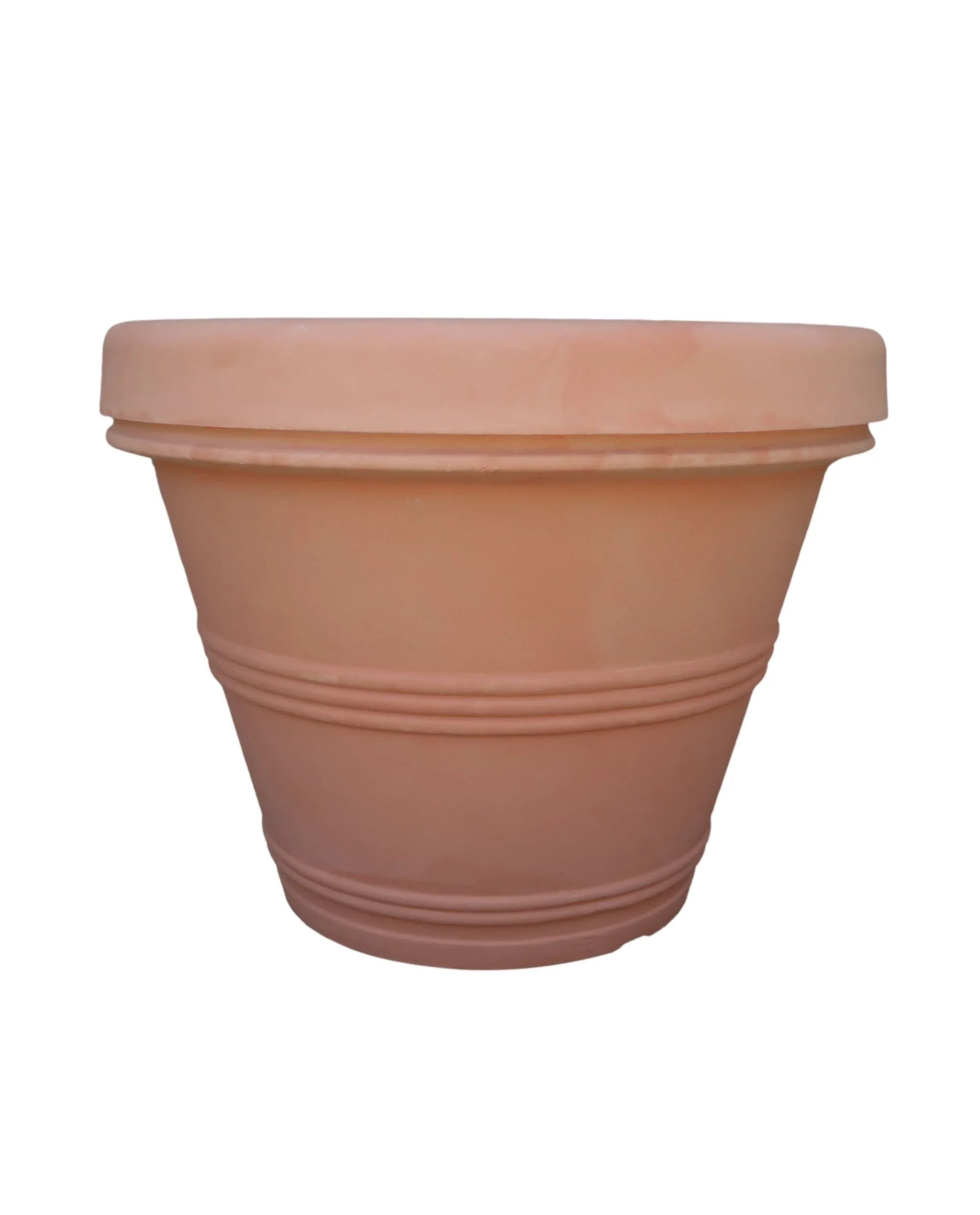 Round Basic Rim Japi Planter Medium - Italian Terracotta