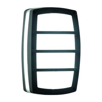 10W 95-240VAC LED Bulkhead, Rectangular, Horiz Lines