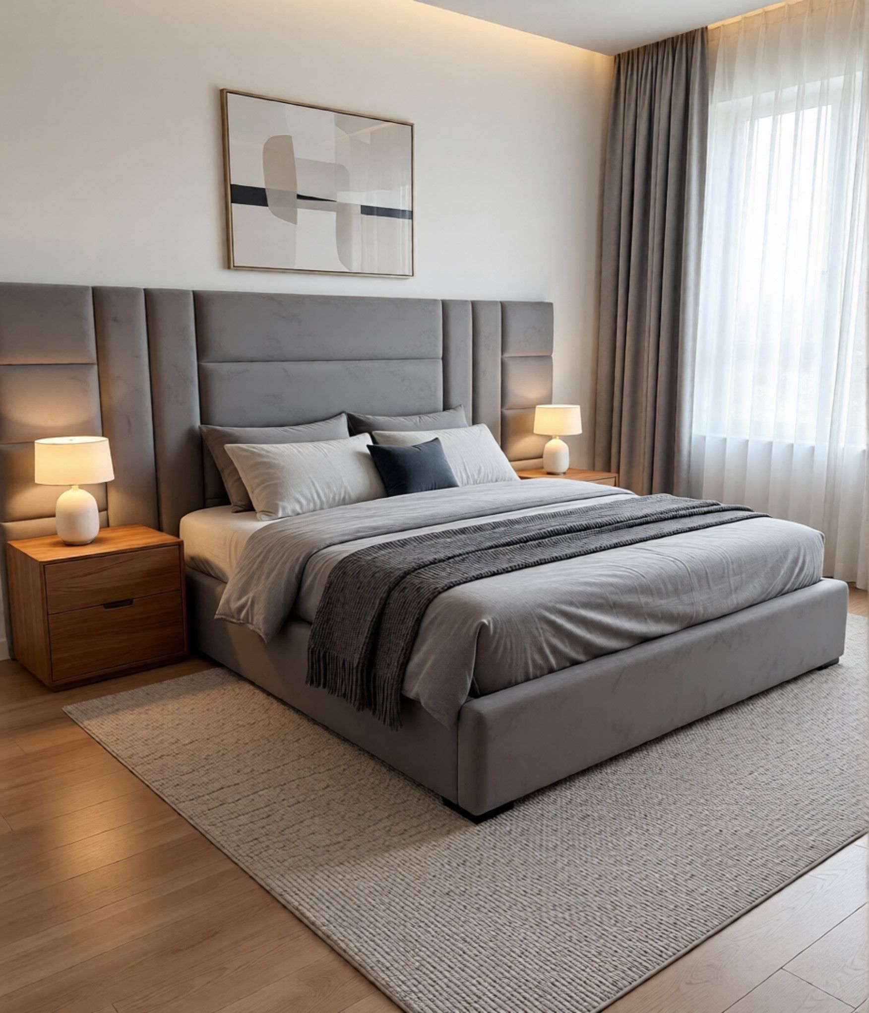 The Elizabeth Luxury Headboard and Base - Queen