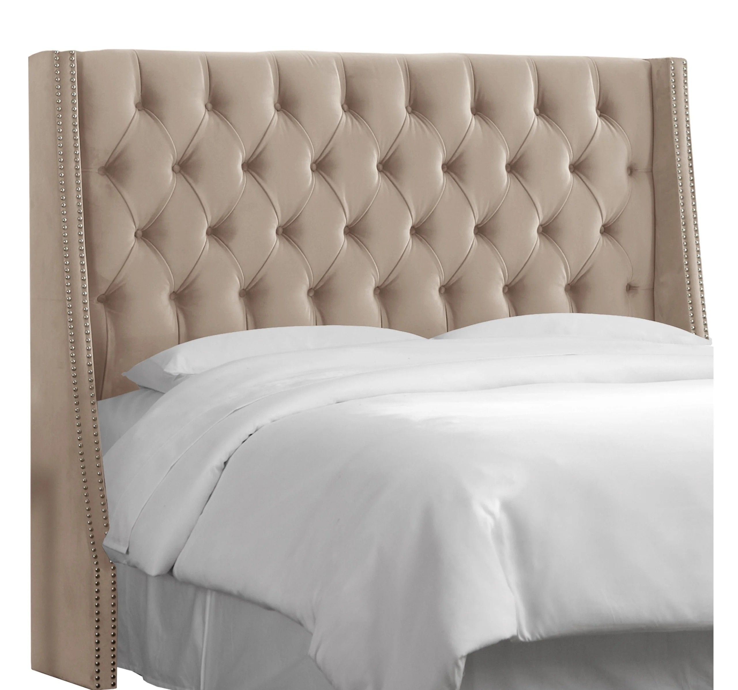 Houston Button Tufted Wingback Headboard