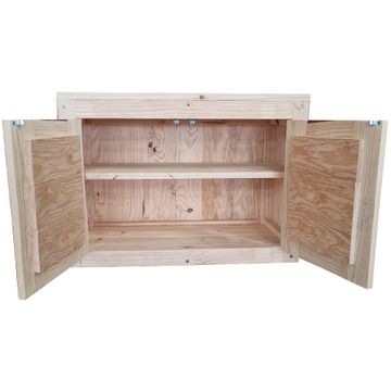 Paul45, Rustic Kitchen or Bathroom Cupboard, made from Wood