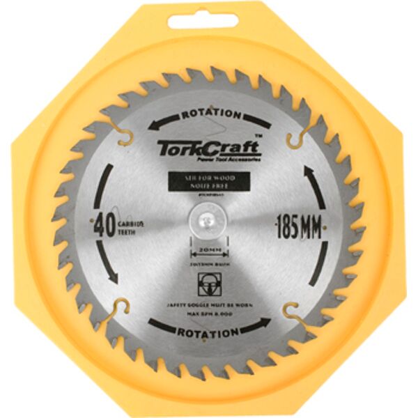 Blade Tct Noise Free 185X40T 20-16Mm