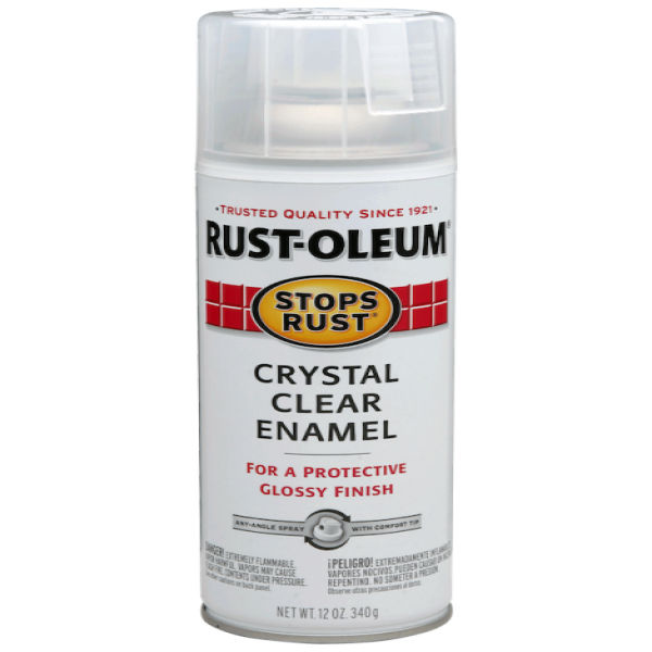 STOPS RUST ENAMEL SPRAY GLOSS CRYSTAL CLEAR