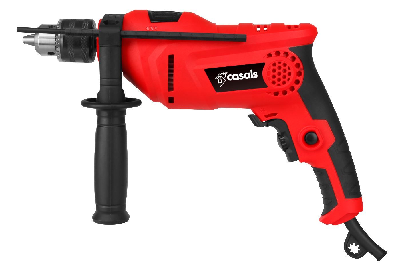Casals Drill Impact With Auxiliary Handle Plastic Red 13mm 8