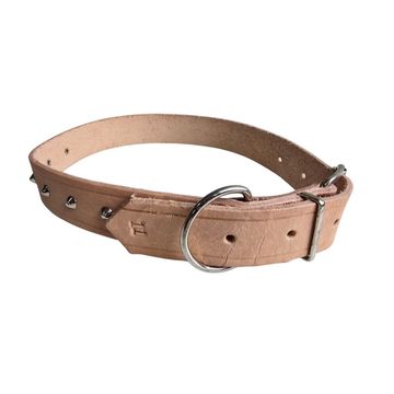 Leather Studded Dog Collar No.11 - 32X750mm