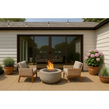 Kenzo - OXXO3621B - Aluminium Double Sliding Door 3.6mx2.1m Bronze