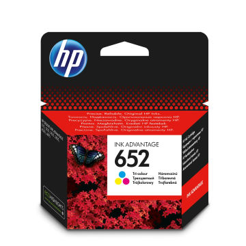 HP 652 |  Original |  Pigment-based ink |  Black | Cyan | Yellow |  HP |  - HP DeskJet Ink Advantage 1115 Printer (F5S21C) - HP DeskJet Ink Advantage 2135 All-in-One... |  Inkjet printing