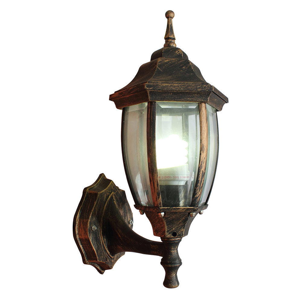 Eurolux - Lantern - 6 Panel - Up Facing - Black/Gold