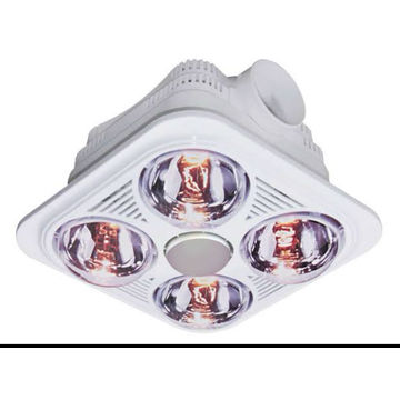 WACO - Bathroom Heater / 4 Light Square Ceiling Bathroom Heater