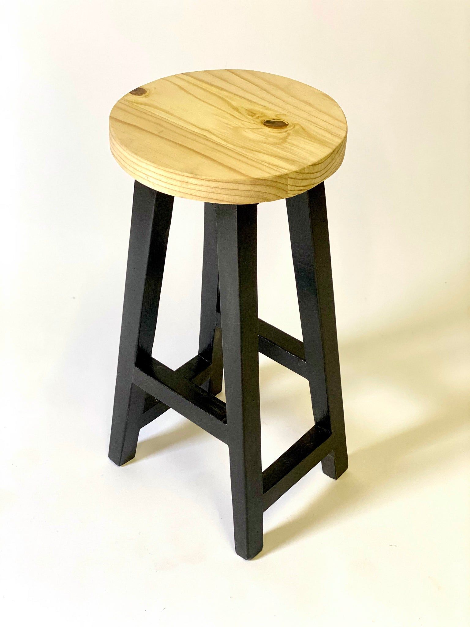 Entsha Kitchen Stool Black (H65cm)