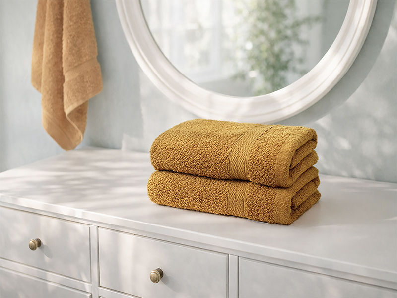 Plush 450GSM 50x90cms Hand Towels - Pebble(2pc Pack)