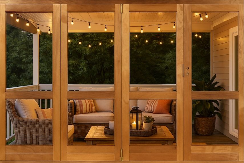 Winsters - FAS3PD6L - Wood Fold A-Side Door 2584X2115cm Natural Open to Left Viewed From Outside