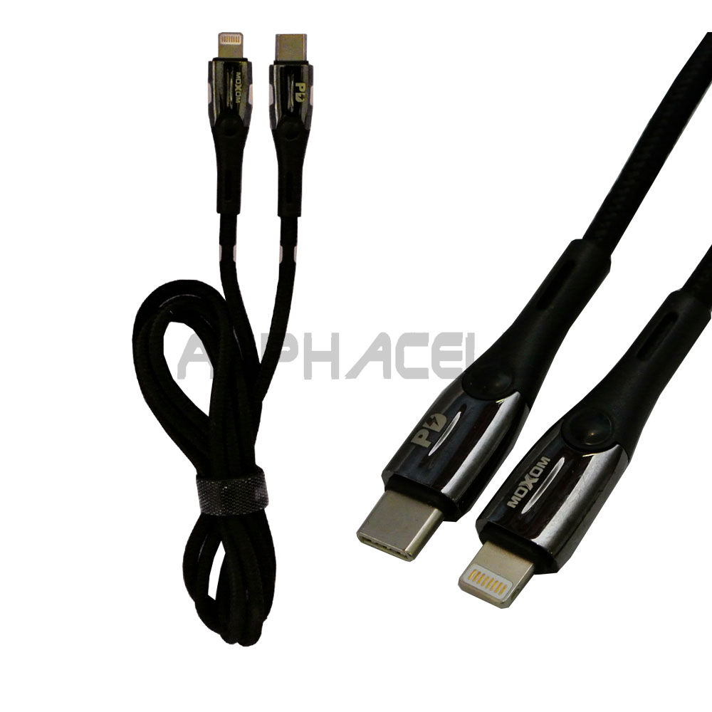 CABLE - CHARGING MOXOM TYPE C TO LIGHTNING IOS