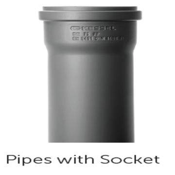 EDT  EuroDrain KESSEL ''Push-Fit'' 110mm Pipe with Socket L = 3mtr