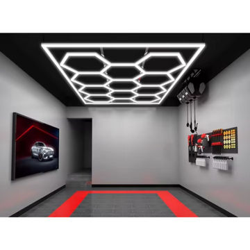 Modern Hexagonal Honeycomb LED Ceiling Light - Cool White