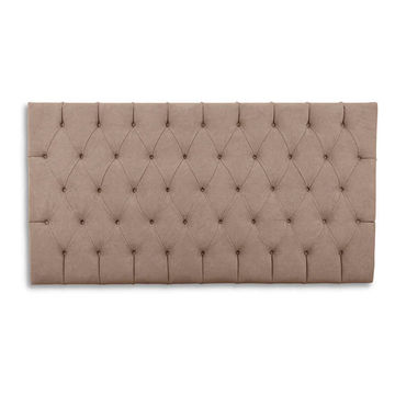 Ella Deep Buttoned Velvet Headboard- Single