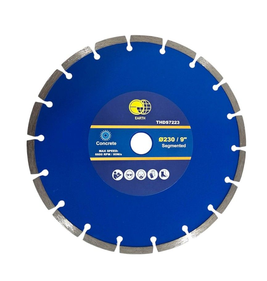 EARTH Segmented Diamond Cutting Blade - 230mm for Concrete