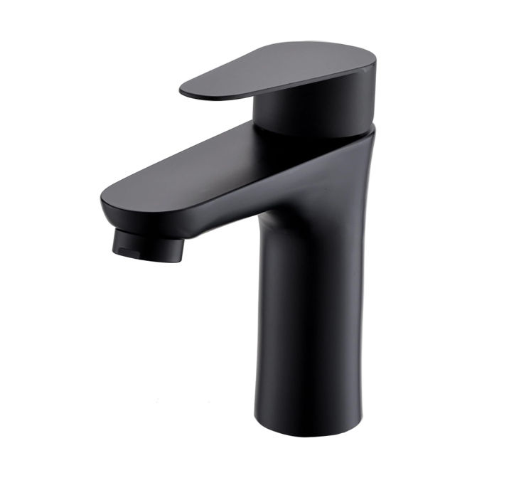 Round Basin Mixer - Black