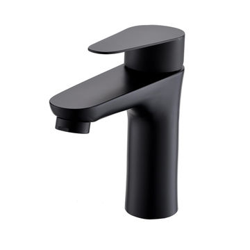 Round Basin Mixer - Black