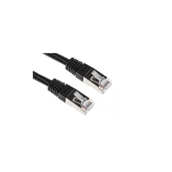 Acconet Cat6 Utp Flylead, 2 Meter, Straight, Stranded Cable, Moulded Boots And Plugs, Black