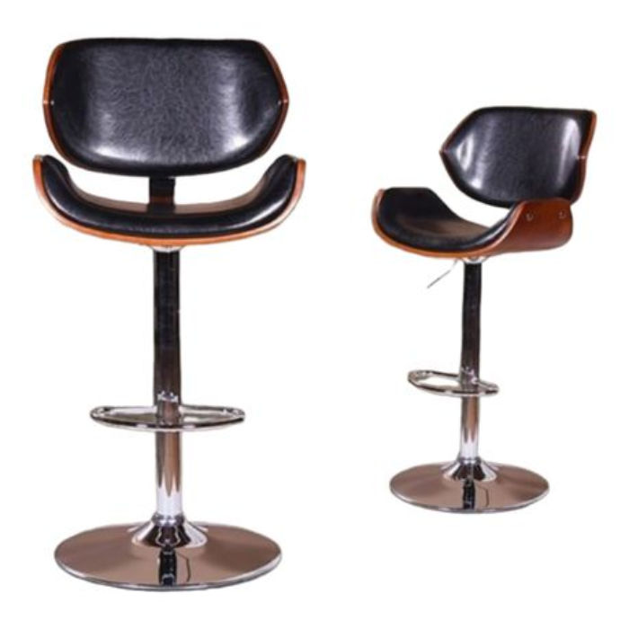Smte - Bar Stools / Kitchen Counter Breakfast Chairs - Set of Two-Black