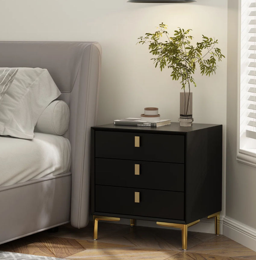 Greenline Interiors Sima Night Stand Black