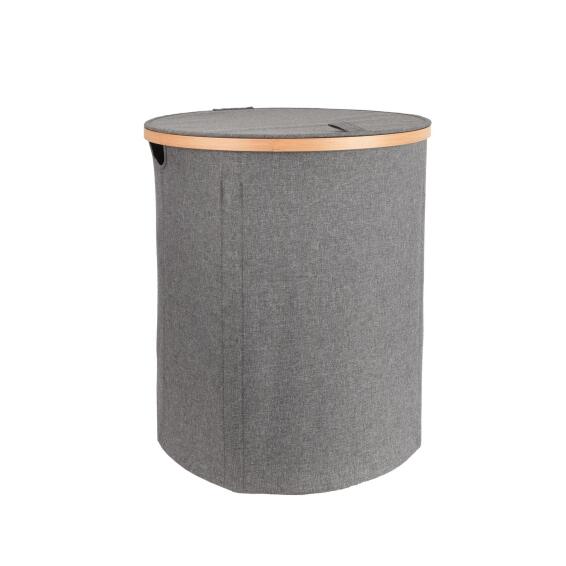 Sensea Laundry Basket Round Grey 60L